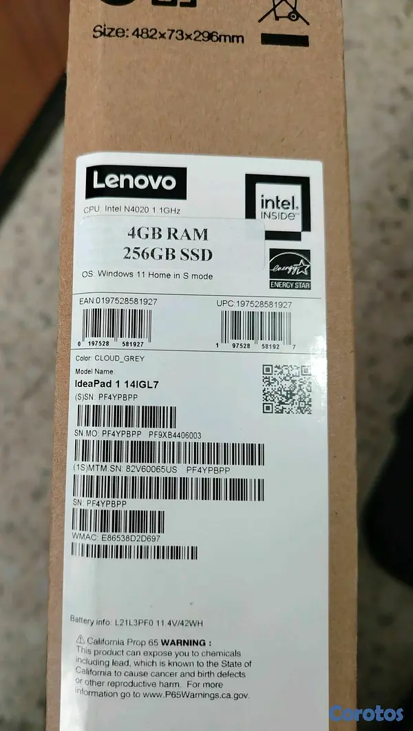 computadoras y laptops - Laptop Lenovo nueva con las 3 B 3