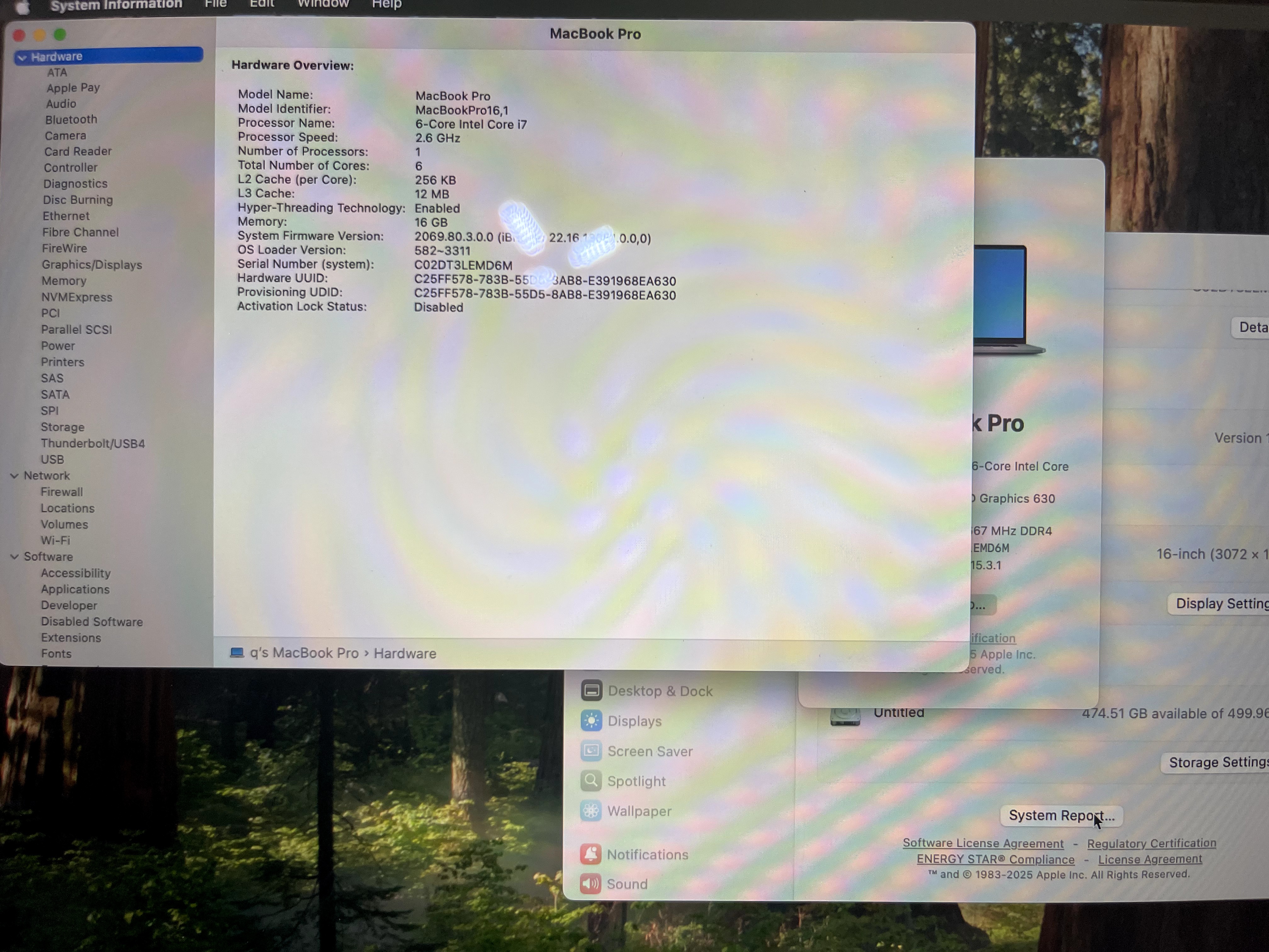 computadoras y laptops - 2019 Macbook pro 16" i7-6Cores, 16G-Ram, 500G SSD  3
