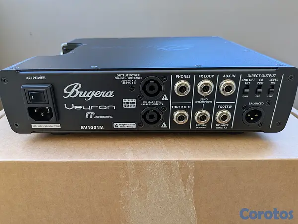 instrumentos musicales - Cabezal Amp Bugera Veyron 2000 watts 4