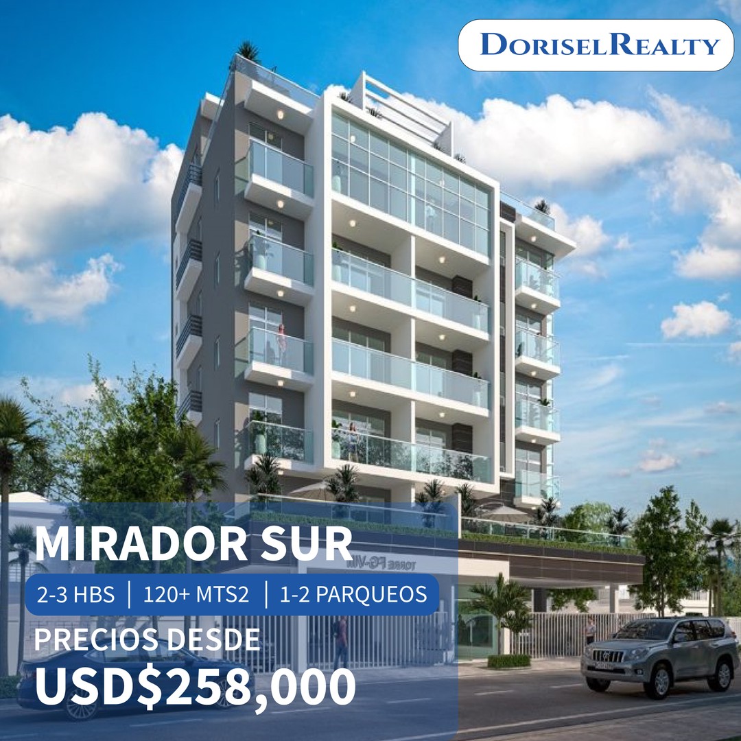 apartamentos - VENTA DE HERMOSOS APARTAMENTOS EN PROYECTO UBICADO EN MIRADOR SUR