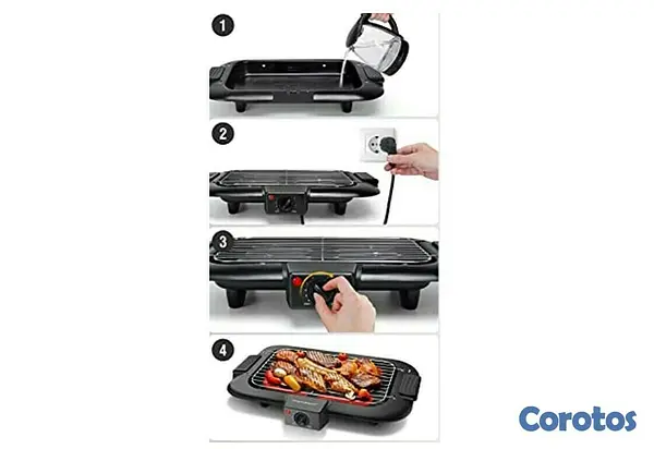electrodomesticos - Parrilla electrica con control de termostato 2000W 3