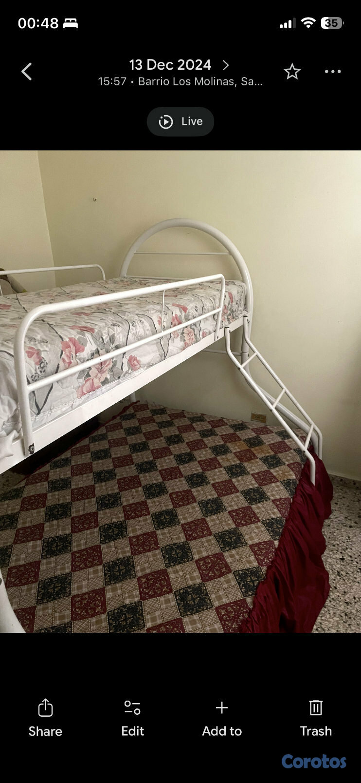 muebles y colchones - Vendo camarote en excelente estado; incluye colchones. NEGOCIABLE!!!  3