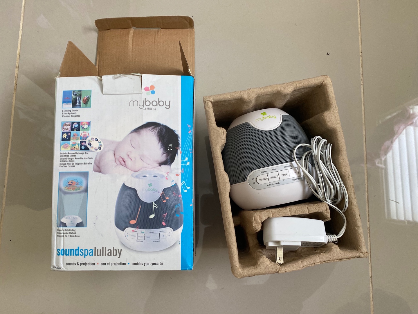 accesorios - Se vende bocina de sonidos blancos para bebés con proyección de imágenes.
 4