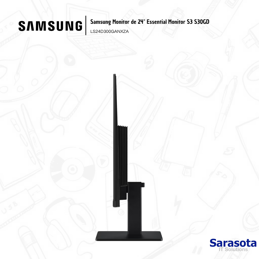 accesorios para electronica - Samsung Monitor de 24" Essential Monitor S3 S30GD 3