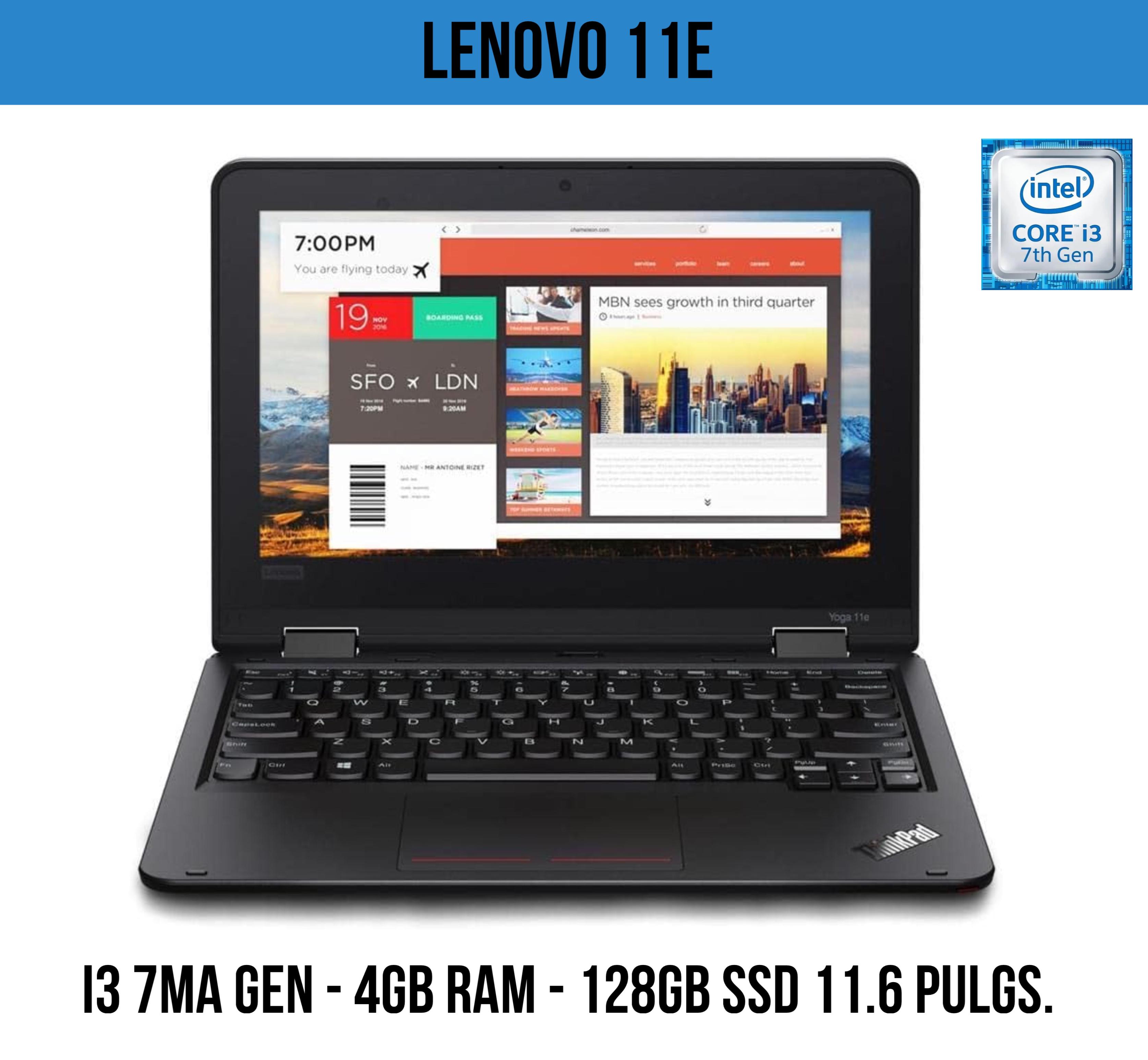 computadoras y laptops - Lenovo 11e i3 7ma generacion