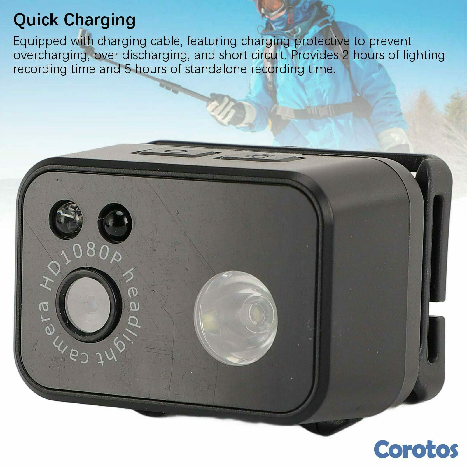 camaras y audio - Cámara Deportiva con Linterna 1080P DW-C7000 1