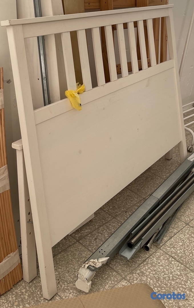 muebles y colchones - Cama queen comprada en IKEA con colchón 2