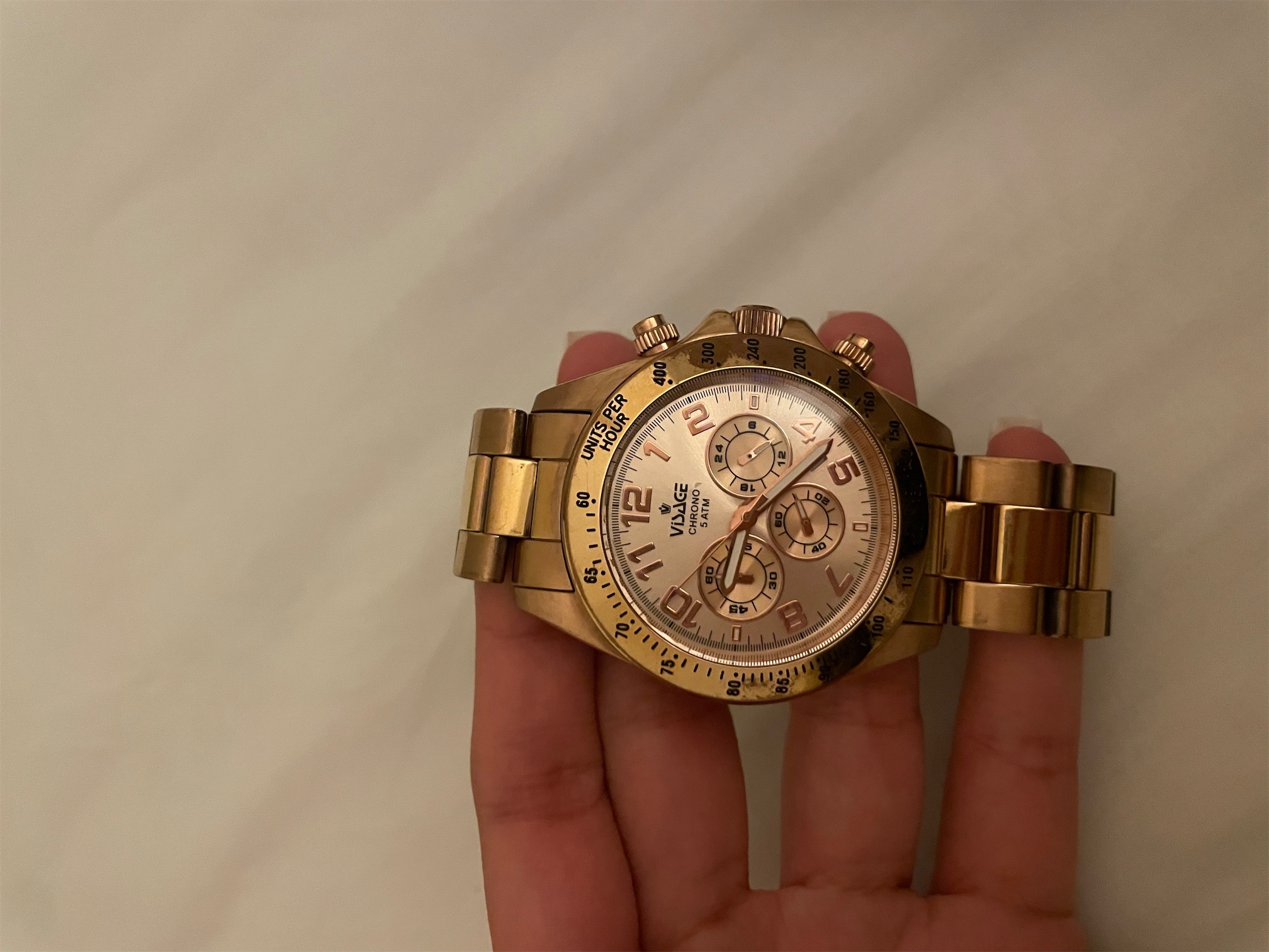 Visage chrono 5atm watch hotsell