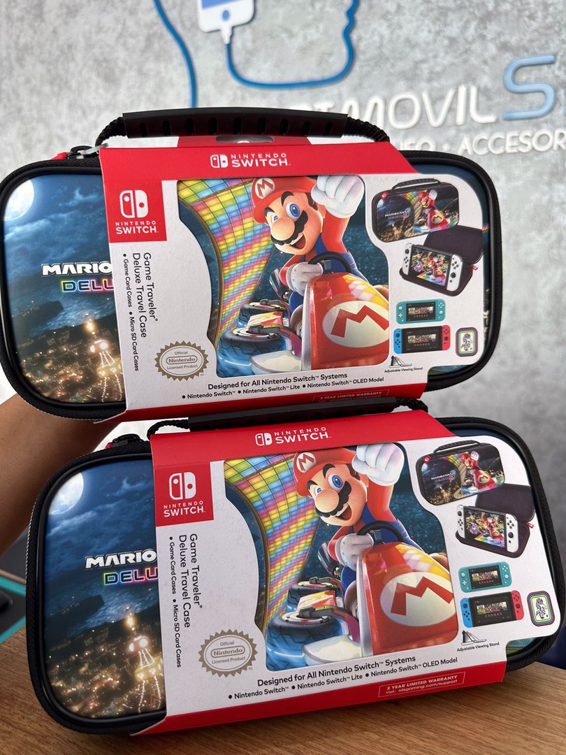 accesorios para electronica - CASE NINTENDO SWITCH MARIO KART  0