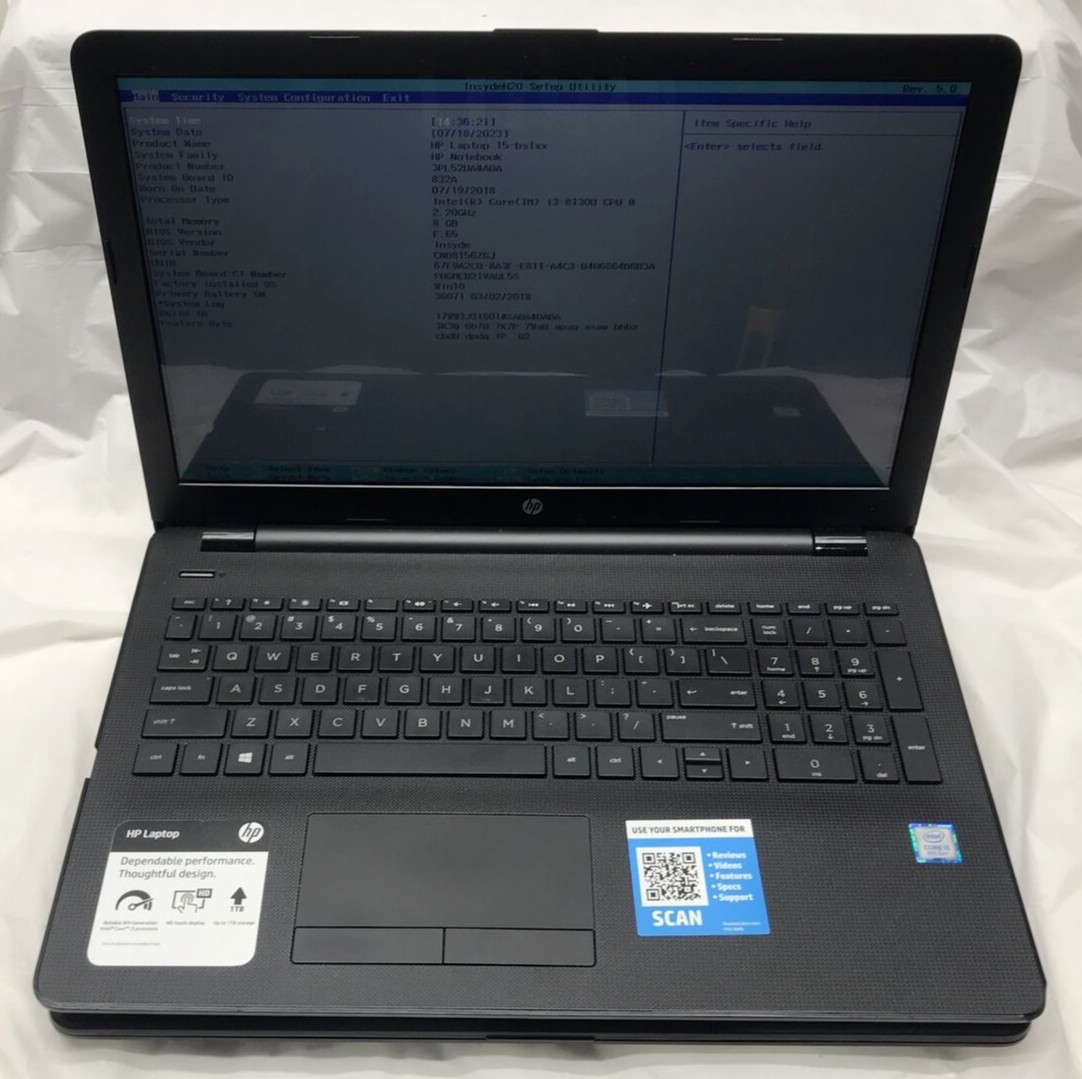 computadoras y laptops - Laptop HP Touch 15.5 intel i5  8va generacion 
