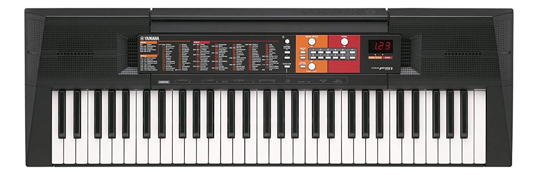 instrumentos musicales - PIANO YAMAHA PSR-F51 CON SU FUENTE YAMAHA 