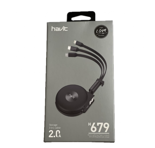 accesorios para electronica - Cable 3 en 1 tipo c y tipo Lightning para iPhone  2