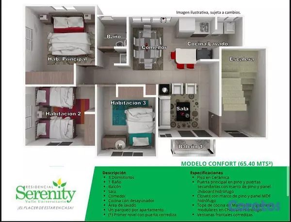 apartamentos - SERENITY VALLE UNIVERSITARIO III 8