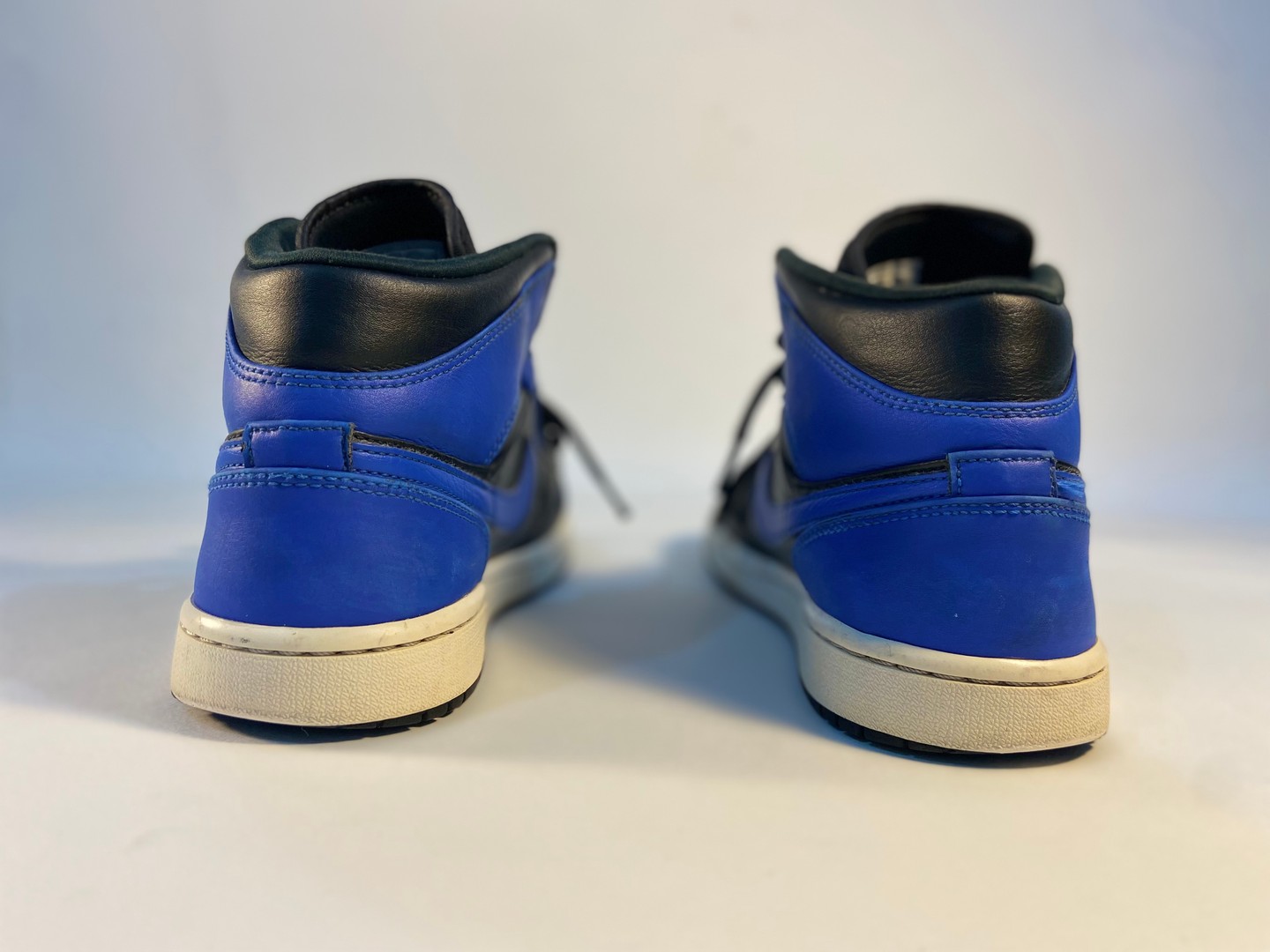 zapatos para hombre - ¡De oportunidad! Tenis Nike Air Jordan Azul, blanco y negro 4