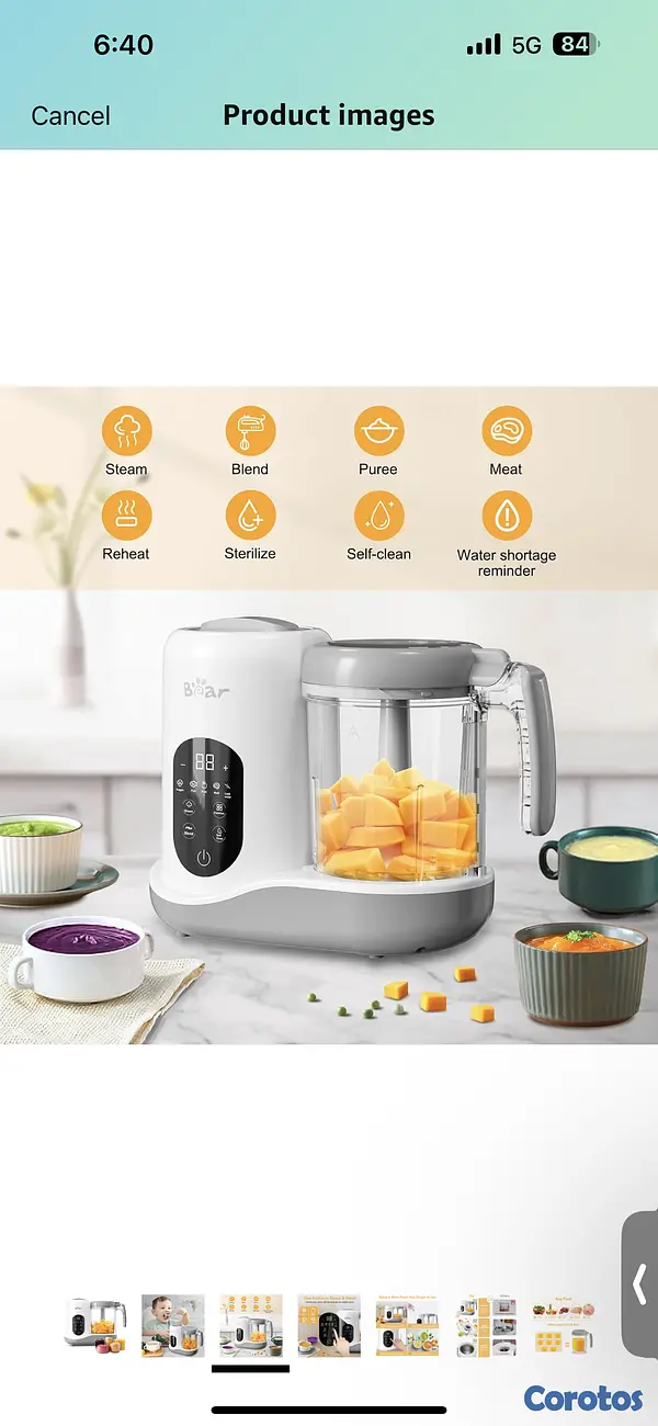 cuidado y nutricion - Procesador y cocina al vapor de alimentos para beb 4