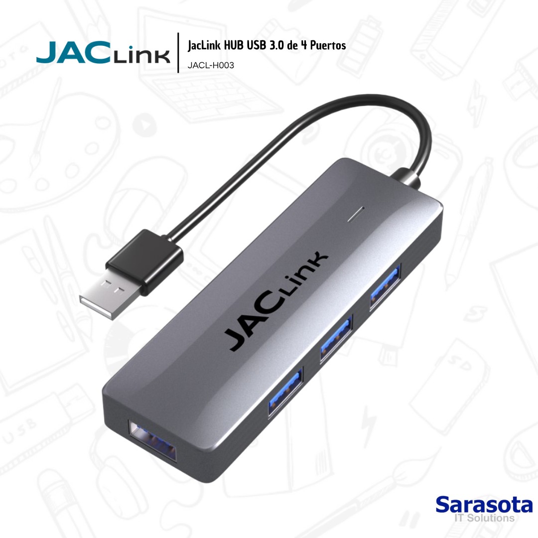 accesorios para electronica - Jaclink Hub Multipuertos USB 3.0 (Somos Sarasota) 2