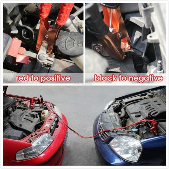 herramientas, jardines y exterior - Cable auxiliar para bateria de carro cables de emergencia  2