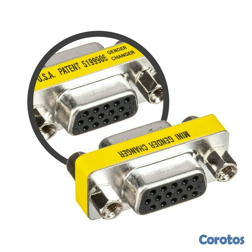 accesorios para electronica - Adaptador de unión VGA hembra a hembra 3