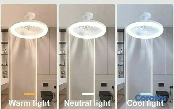 decoración y accesorios - LAMPARA ABANICO CON CONTROL JQ-1128 6