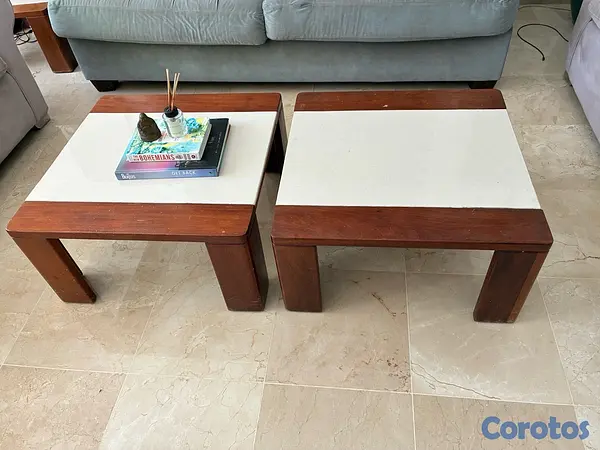 muebles y colchones - Mesitas de Caoba  2