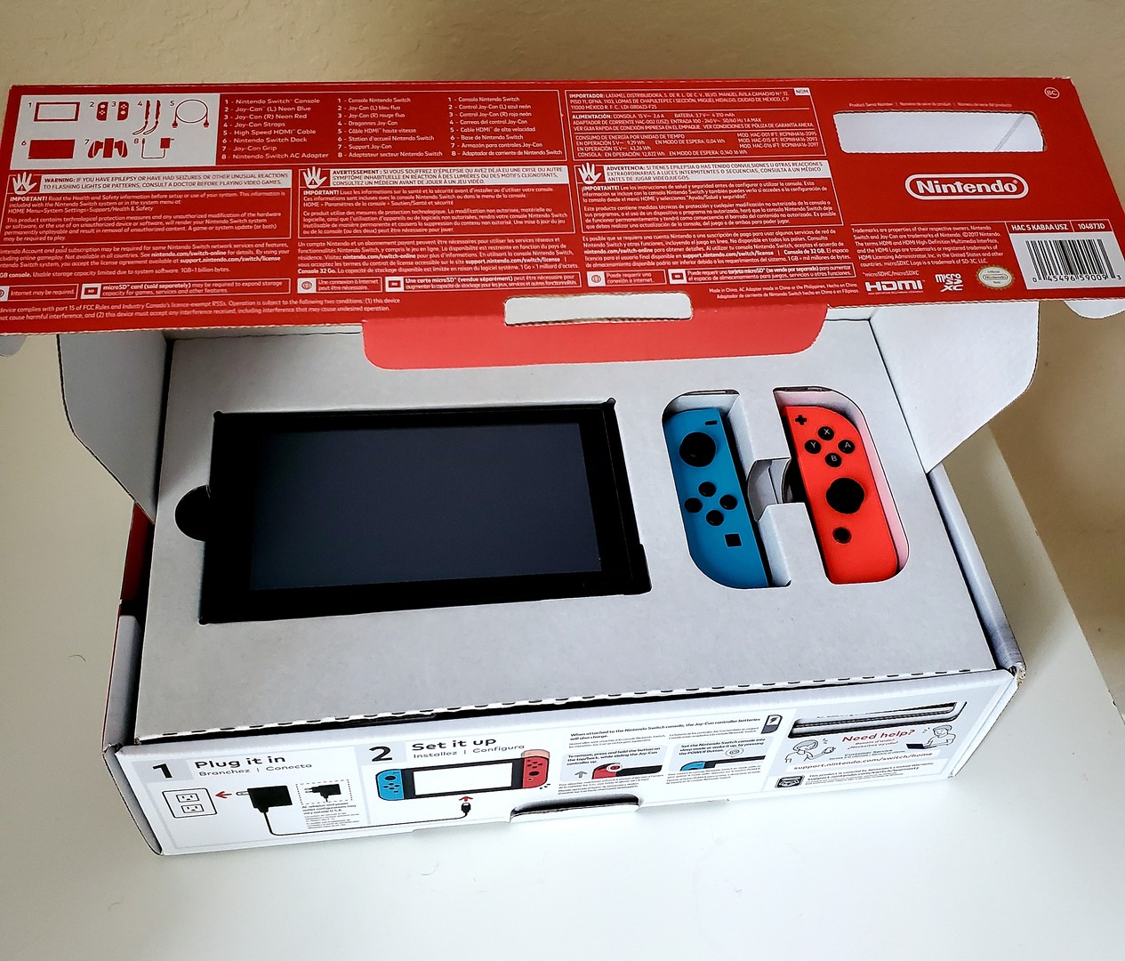 consolas y videojuegos - Nintendo switch con un juego