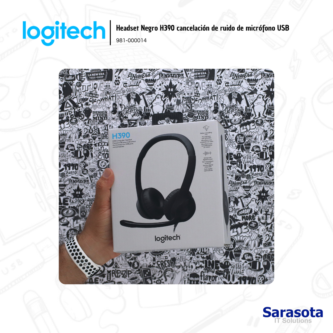 accesorios para electronica -  Logitech Headset H390 audífonos con micrófonos  2