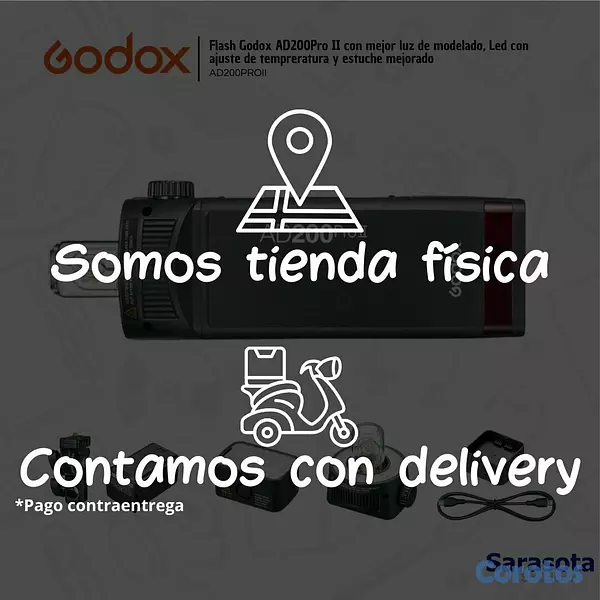 accesorios para electronica - Godox Flash AD200 Pro II 3