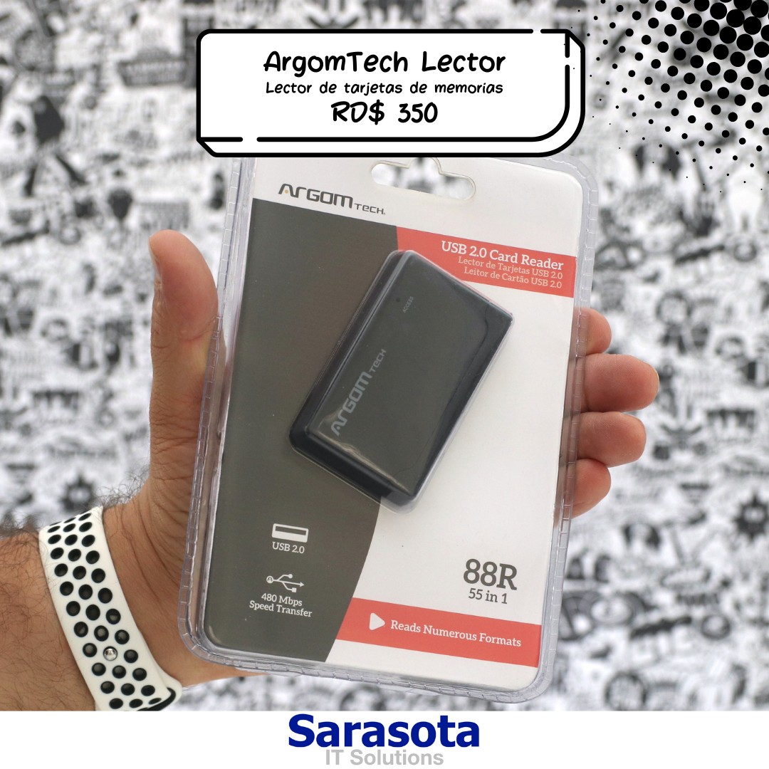 accesorios para electronica - Lector de tarjetas de memorias marca Argom 0