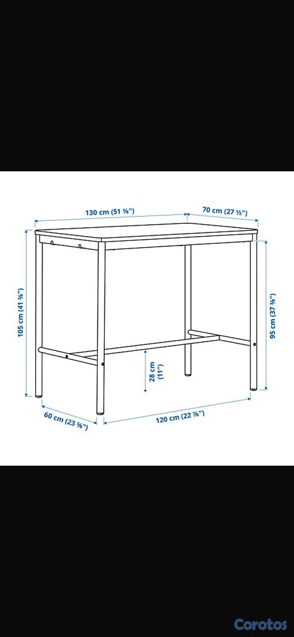 muebles y colchones - Mesa alta  2