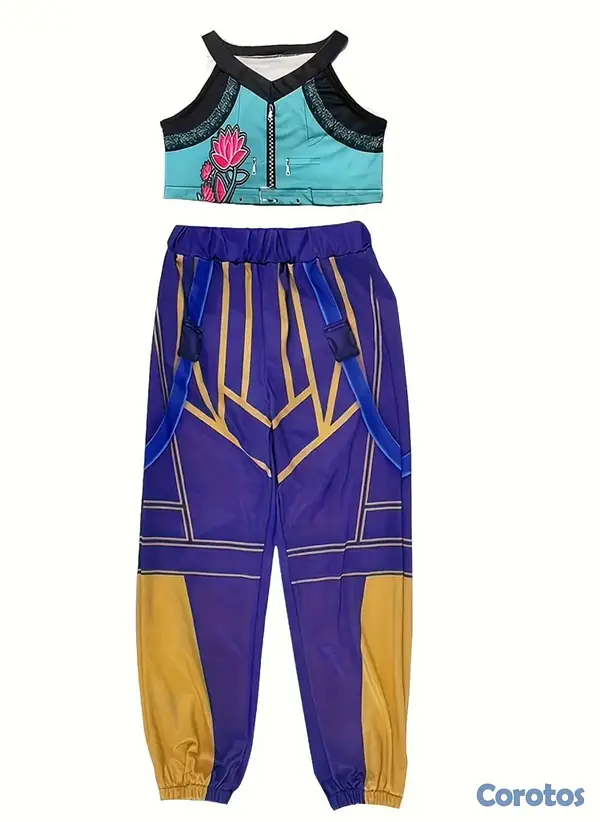 ropa y zapatos - Traje K Pop Para niña incluye cabello morado RD$5, 3