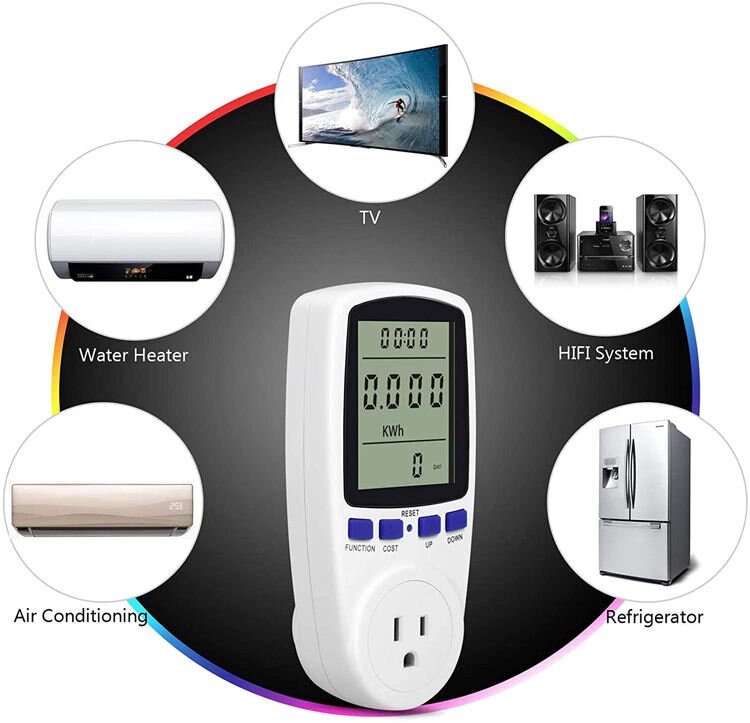 otros electronicos - Monitor de voltaje Medidor de energia electrica Tester de medidor electricidad 5