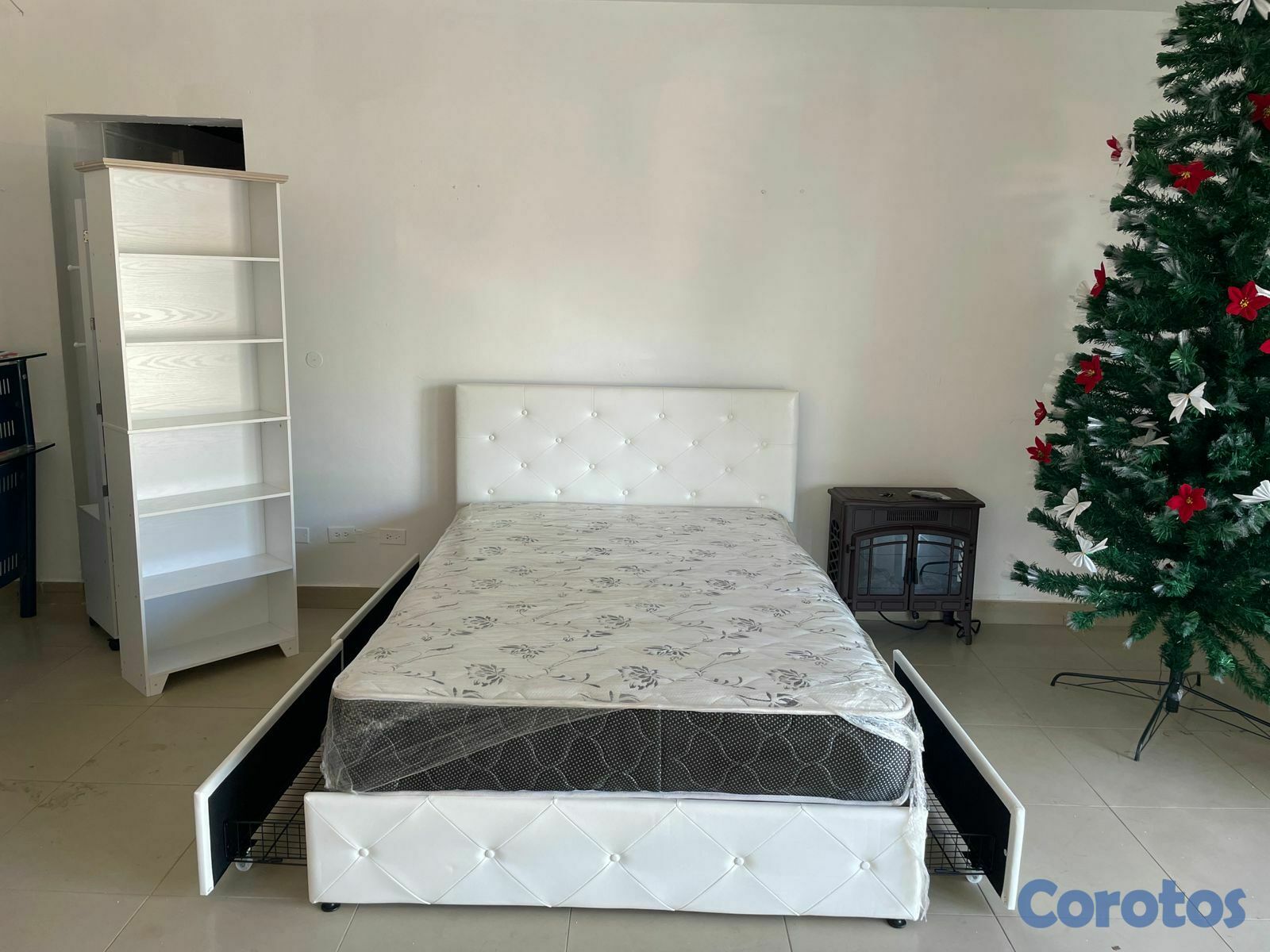 muebles y colchones - BASE DE CAMA FULL 54 CON 4 GAVETAS  IMPORTADA 3