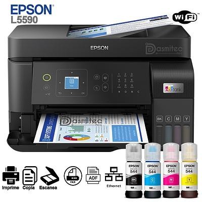impresoras y scanners - EPSON ECOTANK L5590 MULTIFUNCION IMPRIME, COPIA Y ESCANEA, INALAMBRICA,BOTELLA