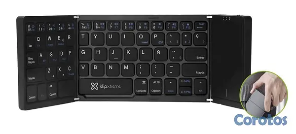 computadoras y laptops - TECLADO PLEGABLE WIRELESS KLIP XTREME FLEXPLIT, TE 2