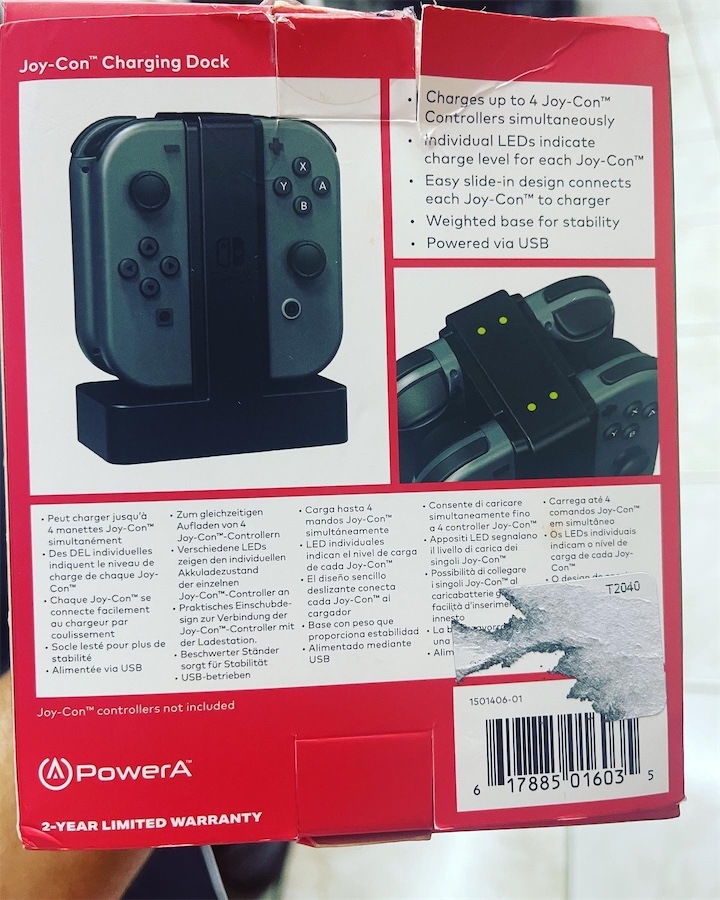 consolas y videojuegos - Estación de cargar controles Nintendo Switch 1