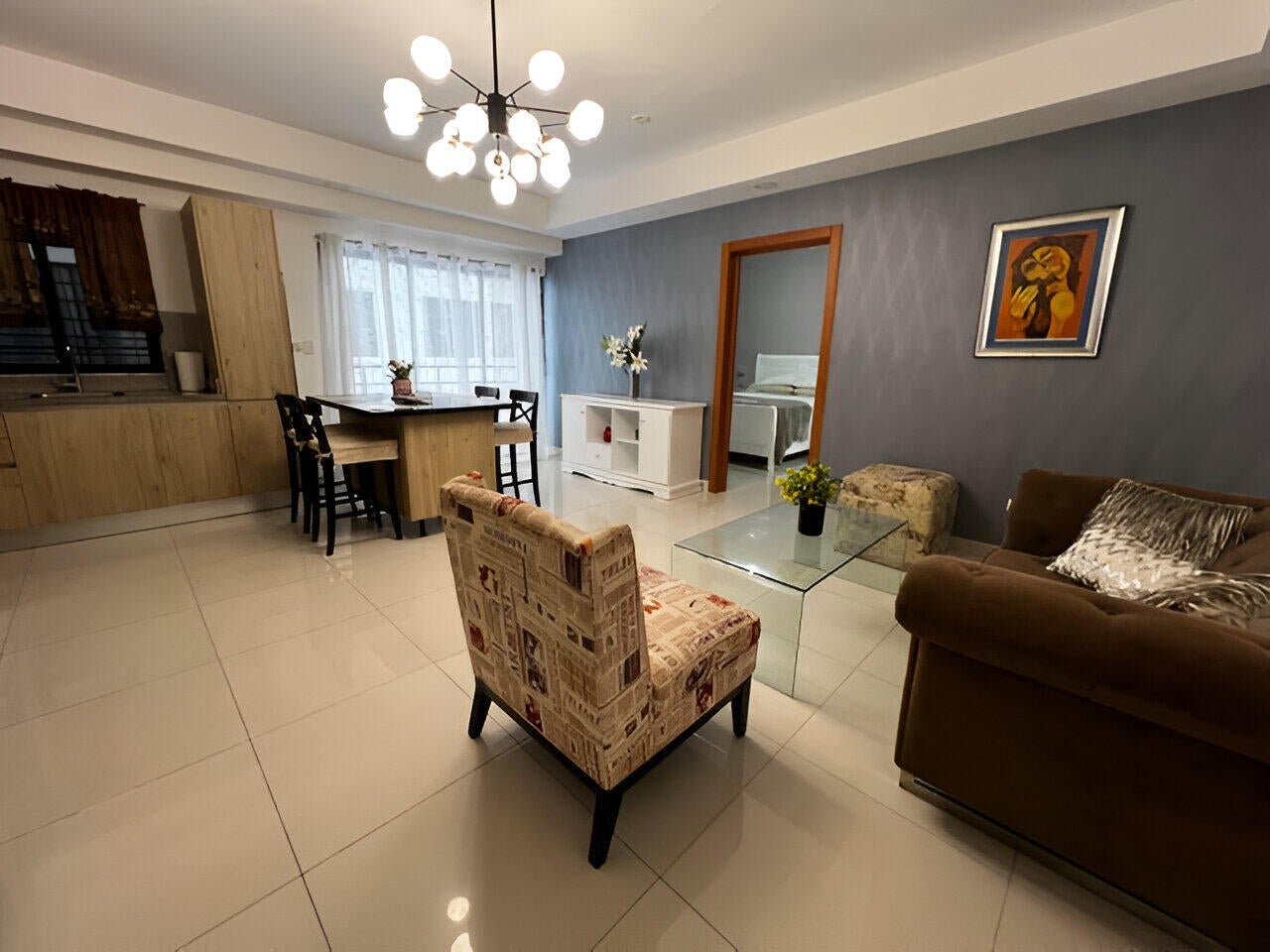 apartamentos - Apartamento amueblado en Evaristo Morales 0