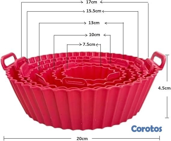 cocina - CESTA DE SILICONA DE 6 UNIDADE 1