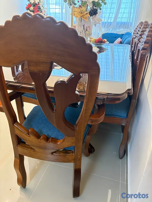 muebles y colchones - comedor de 6 sillas  4