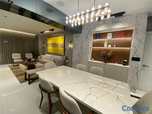 apartamentos - vendo urbanización real piso 7 amueblado tres habitaciones con baño dos parqueos 7