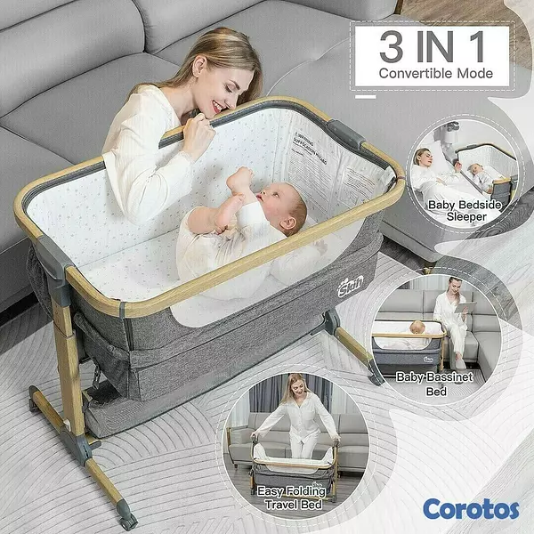 muebles - MOISES / CUNA SKIN PARA BEBE CON COLCHON 2