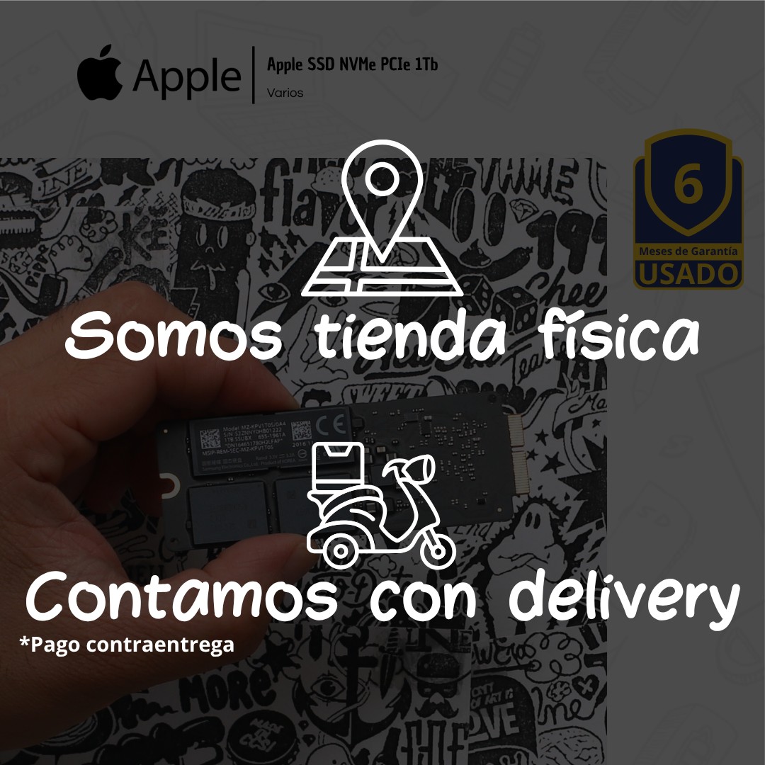 accesorios para electronica - Apple SSD NVMe PCIe 1Tb 3