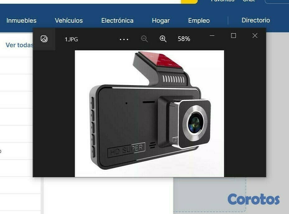 camaras y audio - Camara delantera y trasera para vehiculo - Dash cam 1