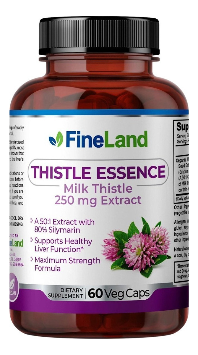 Salud y Equipamiento Médico - Cardo Mariano 60 Cap Fineland - Un - Unidad A $5015 1