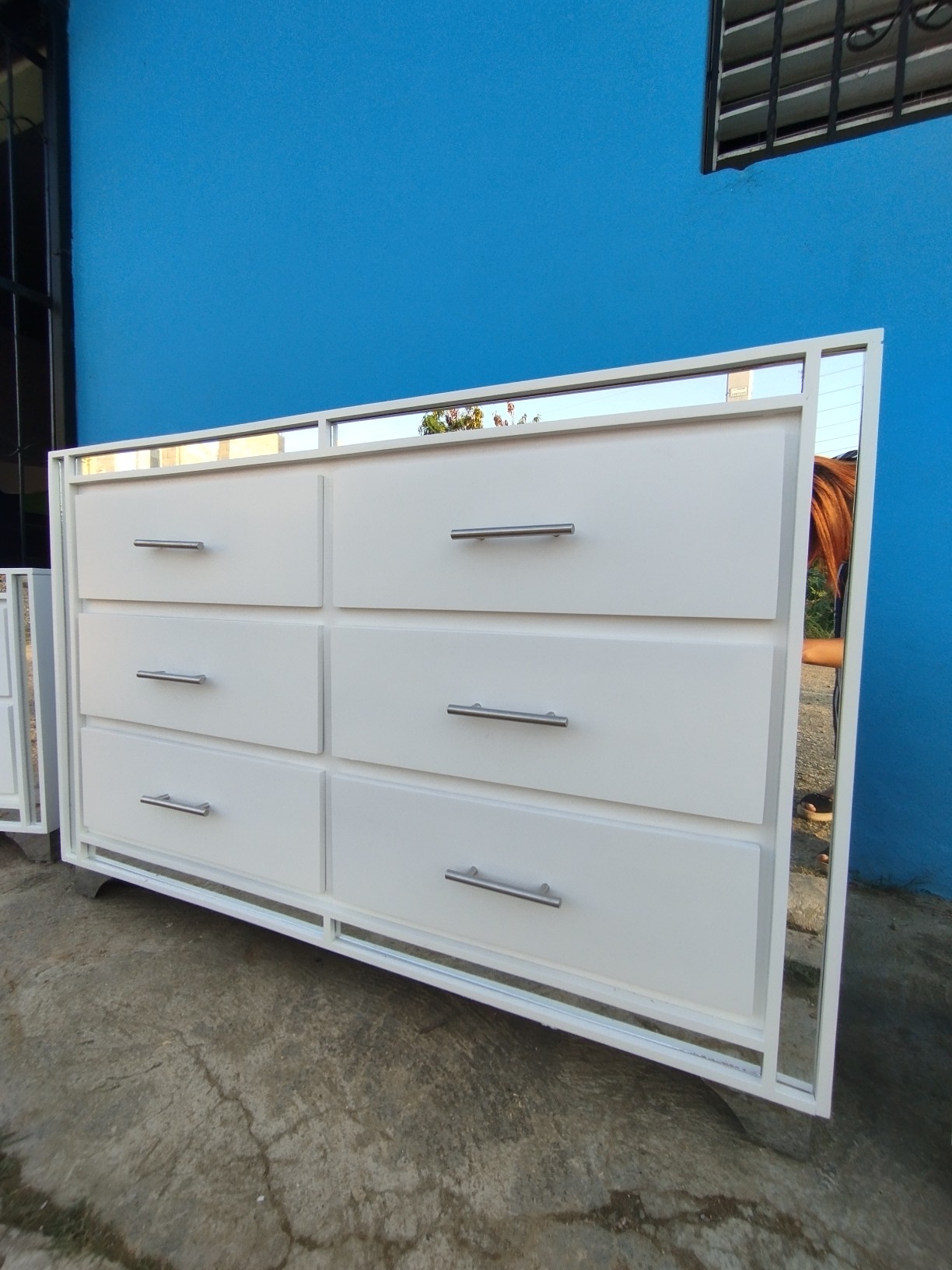 muebles y colchones - Gavetero blanco con seis gavetas  0