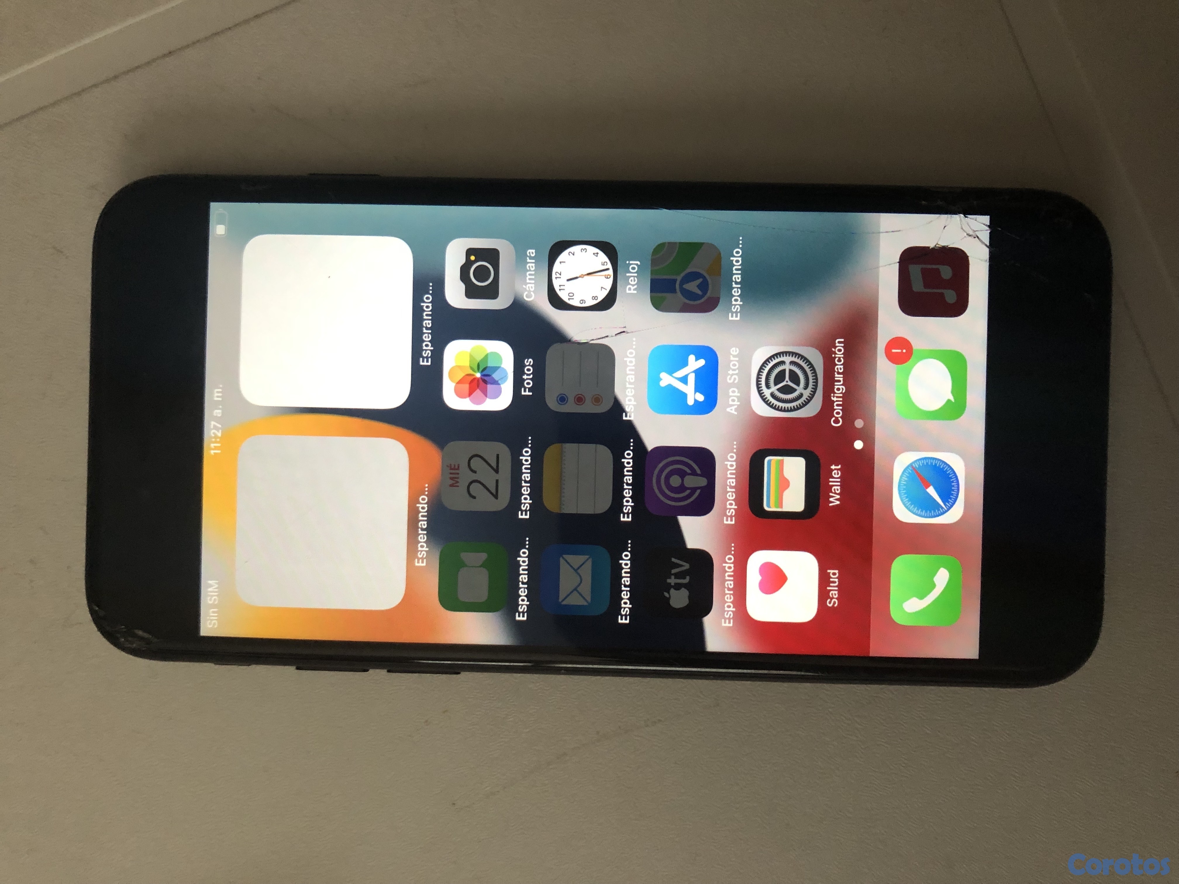 celulares y tabletas - iPhone 7 normal baypass full señal de 128gb como se ve en la foto 1
