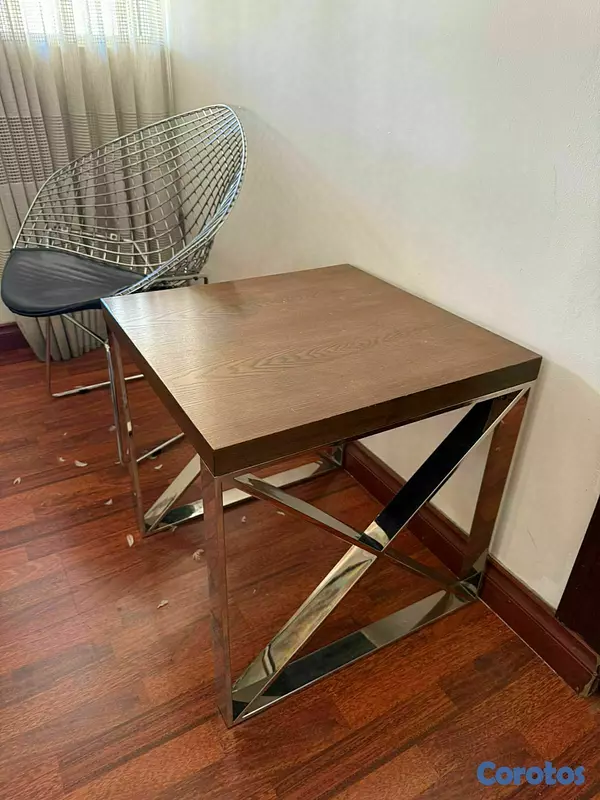 muebles y colchones - Mesita moderna de madera 2