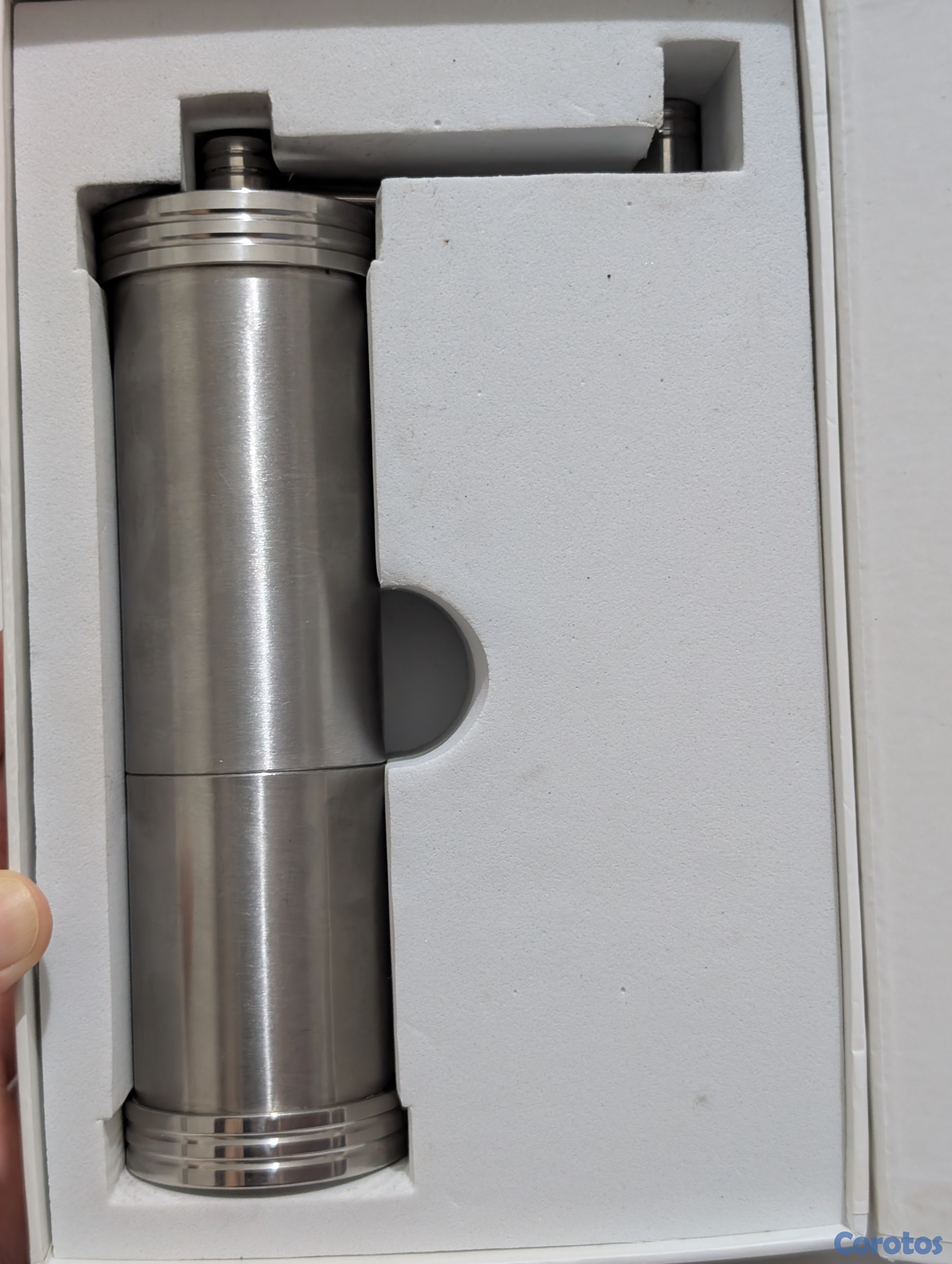 cocina - Molinillo de café manual CUSIBOX de acero inoxidable con fresa cónica ajustable 2