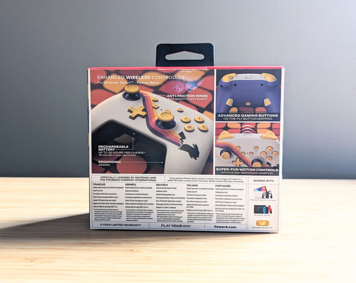 consolas y videojuegos - Control Wireless para Nintendo Switch, Edición Pikachu, Nuevo y Sellado  2