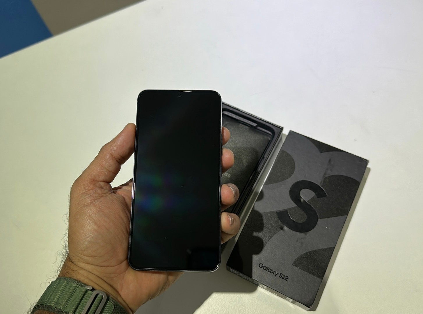 celulares y tabletas -  Samsung Galaxy S22 5G 256GB Negro, Clean imei Desbloqueado, RD$ 26,500 NEG 2