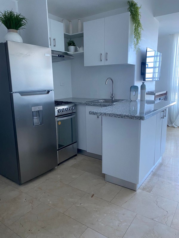 apartamentos - Rento apartamento amueblado en Gazcue piso alto vista al mar 4